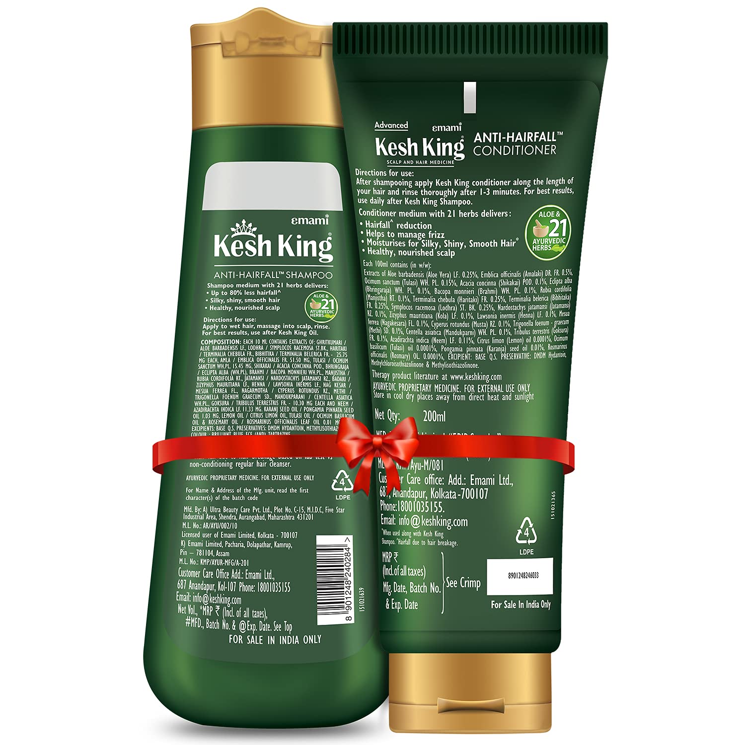Kesh King Anti-Hairfall Shampoo 340 ml + Kesh King Conditioner 200ml – view 2