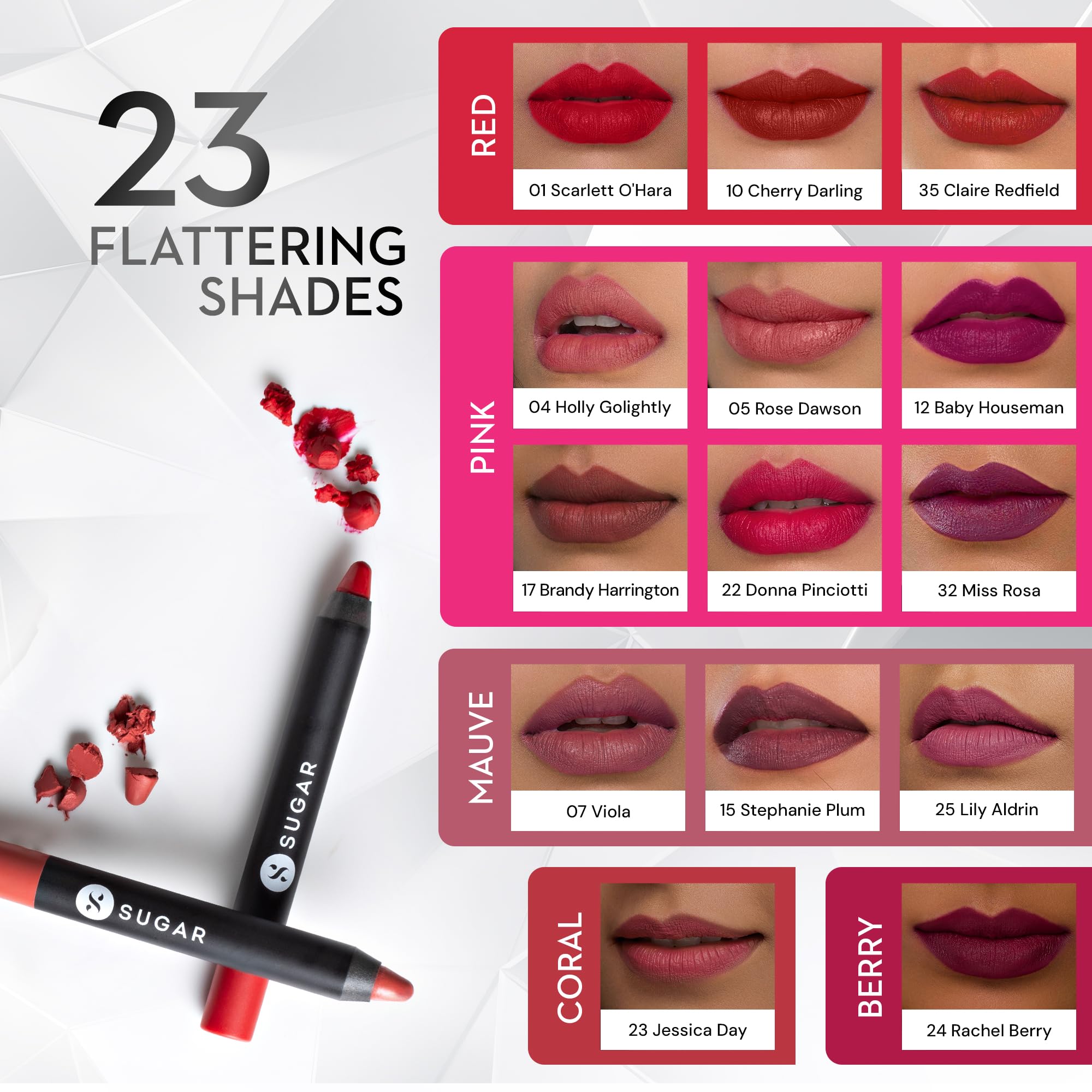 SUGAR Cosmetics Matte as Hell Crayon Lipsticks for Women – view 4
