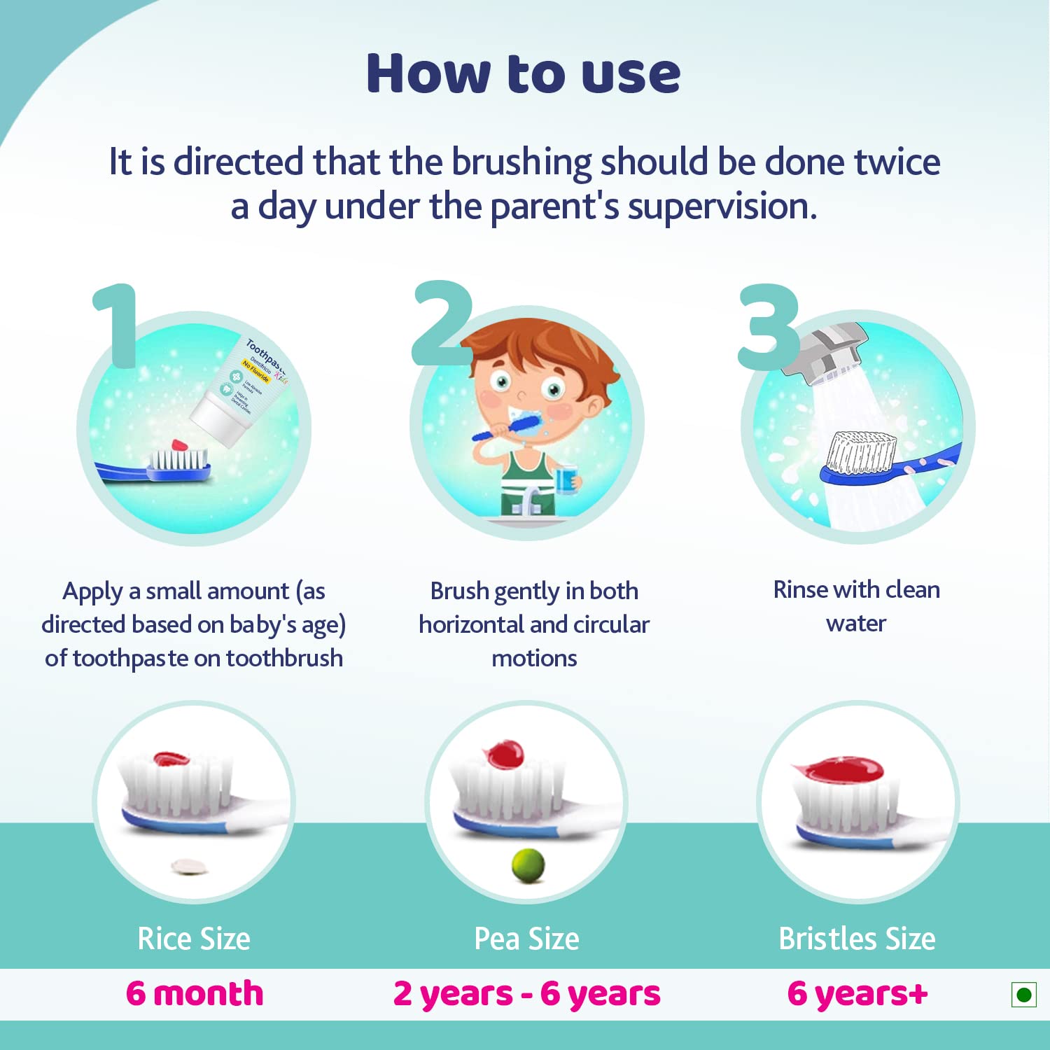 Chicco Toothpaste for Kids, Best for Baby (1y-6y), Strawberry Flavour, 50g – view 7
