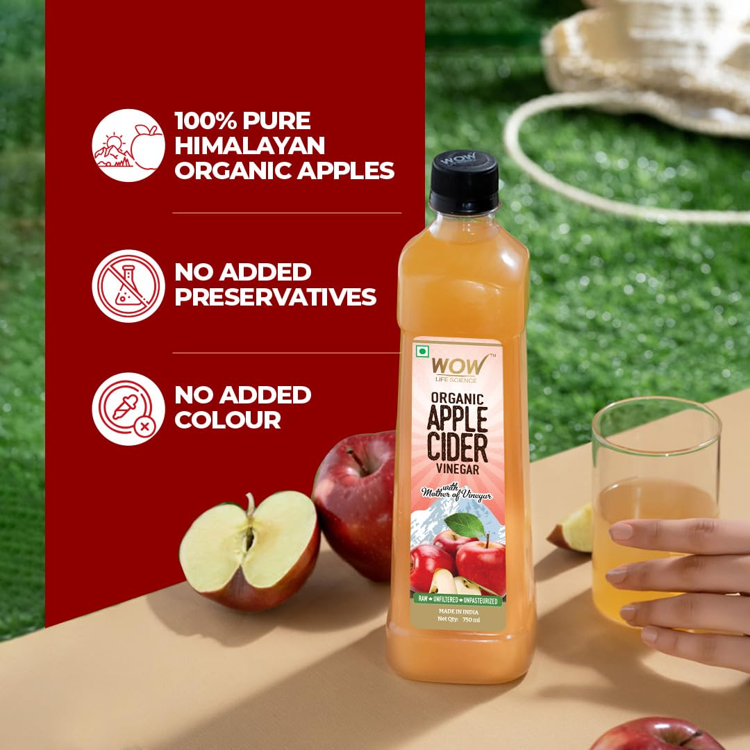 WOW Life Science Apple Cider Vinegar 750ml – view 7