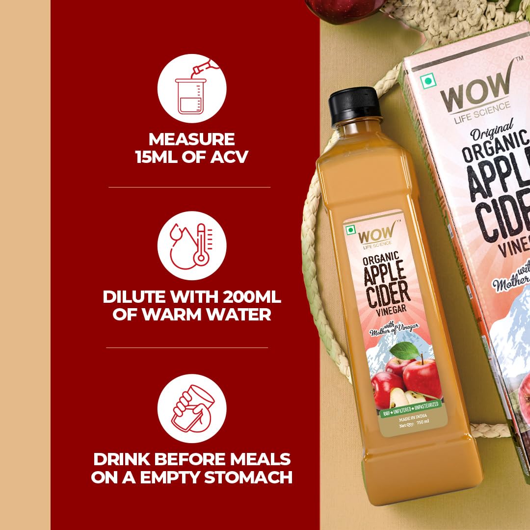 WOW Life Science Apple Cider Vinegar 750ml – view 8