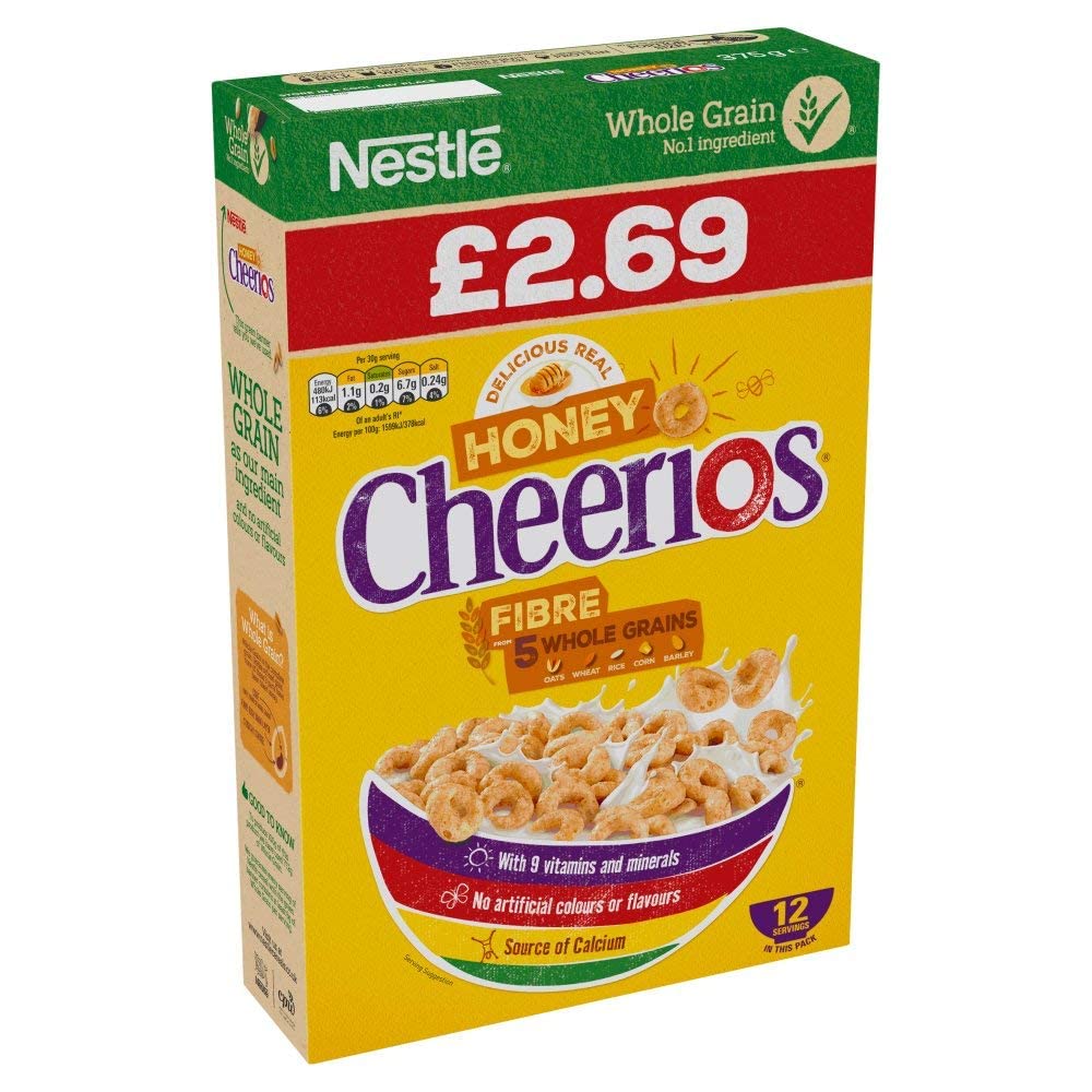 Nestle Whole Grain Honey Cheerios Cereal, 375 g – view 4