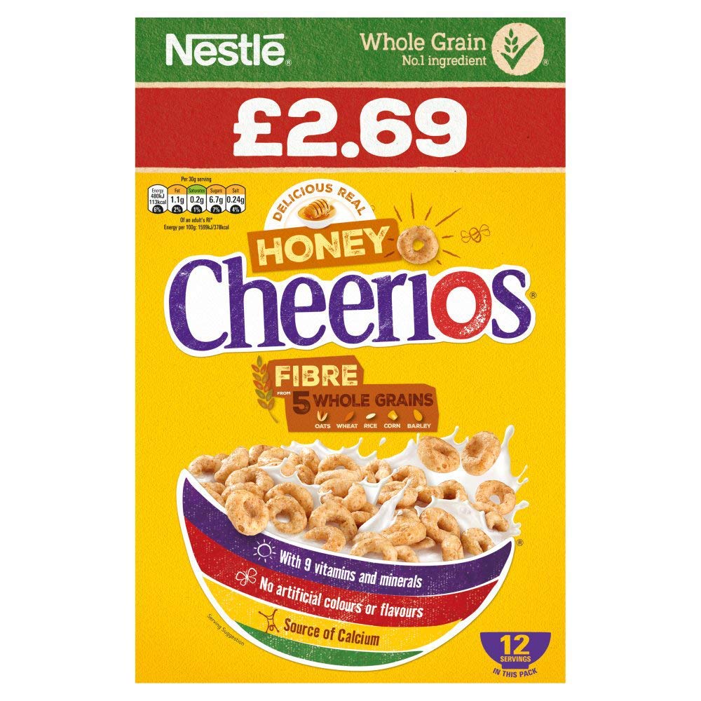 Nestle Whole Grain Honey Cheerios Cereal, 375 g – view 5