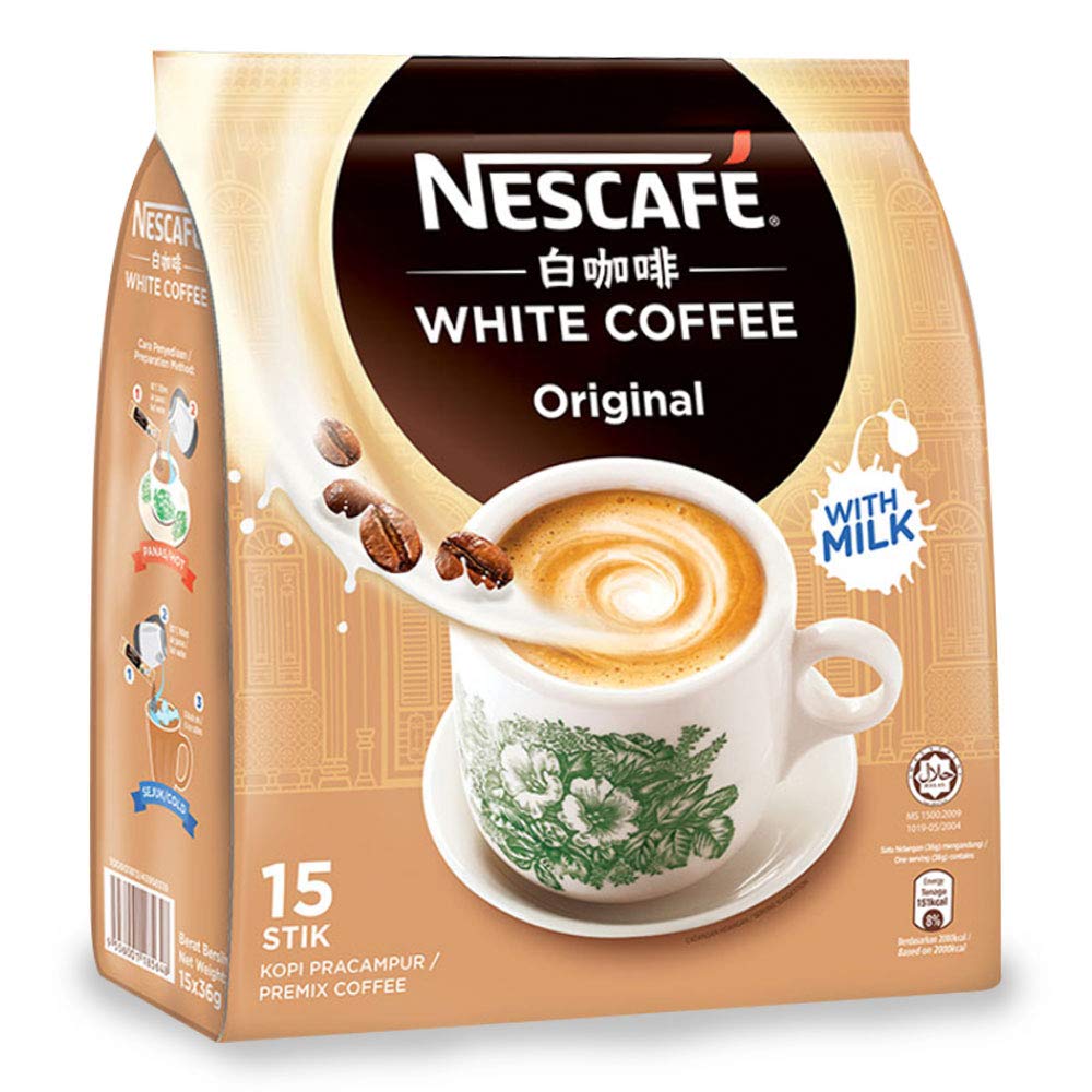 Front pack of Nescafe Ipoh White Coffee Original sachets