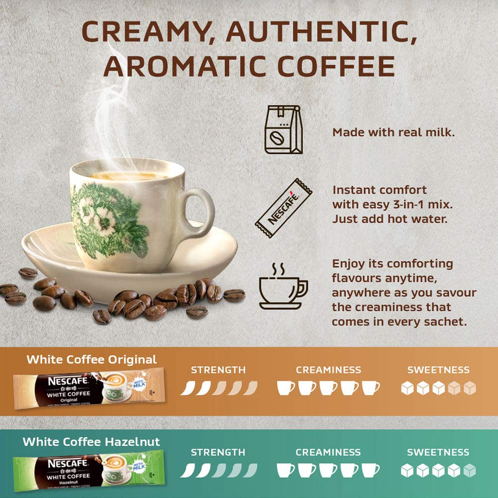 Nescaf Ipoh White Coffee ORIGINAL (15 Sachets) - "Oh So Creamy" – view 4