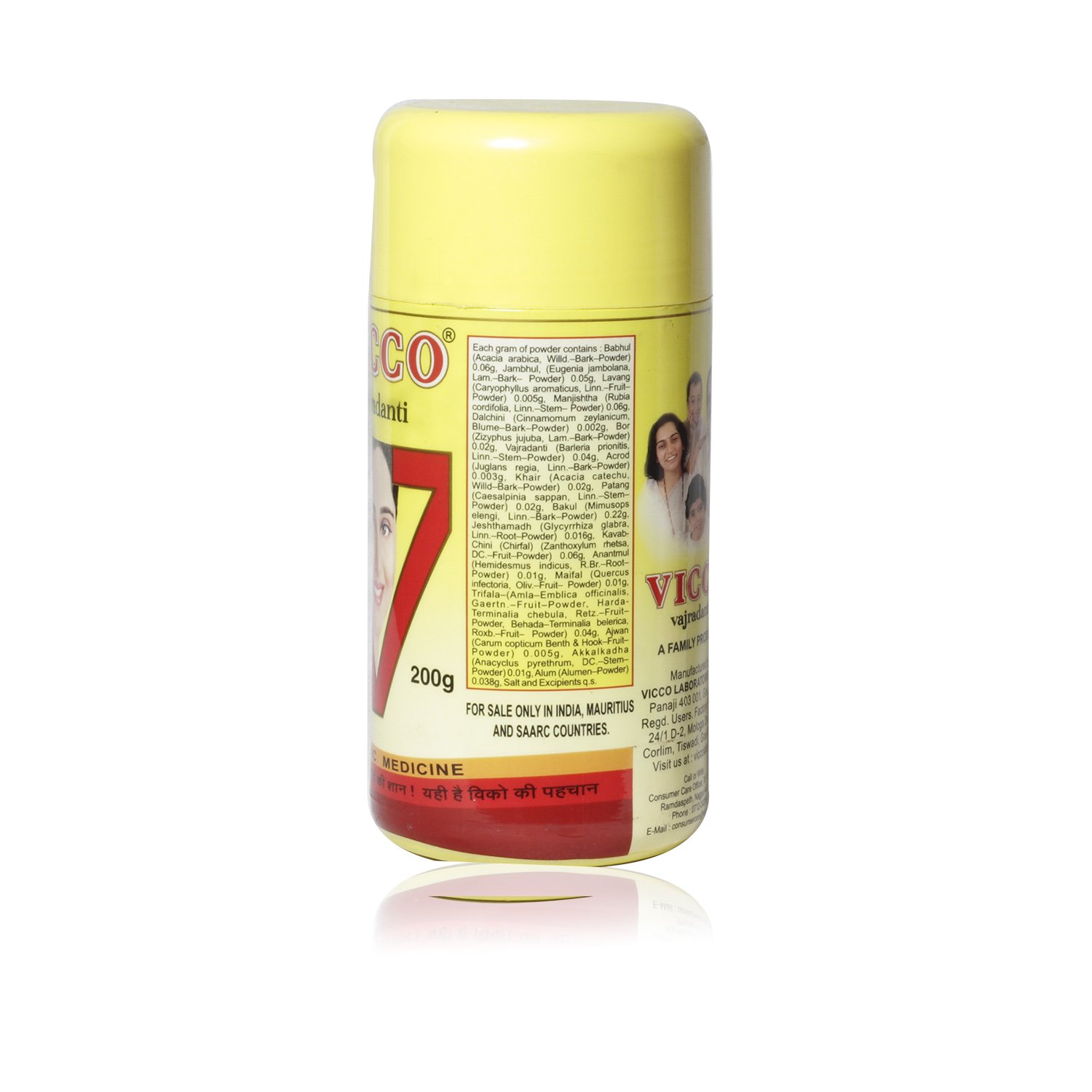 Vicco Vajradanti Toothpowder - 200g Bottle – view 2