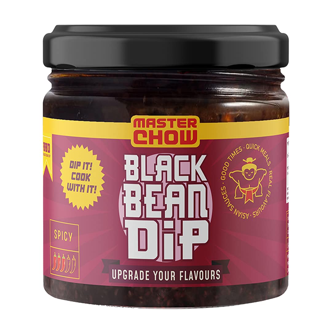 MasterChow Black Bean Dip | Dipping Sauce | Fermented Black Bean Sauce | Ready-to-Eat | Serves 4-5 (200gm)
