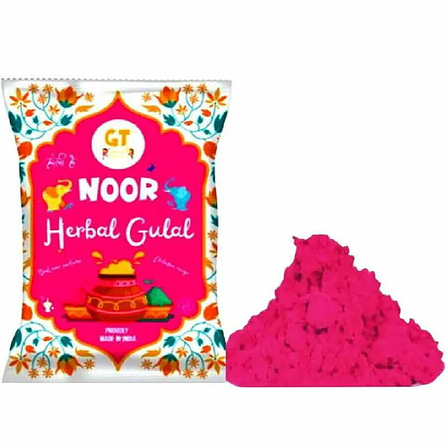 GT Colourful Holi Noor Herbal Gulal - Pink 100 g – view 2