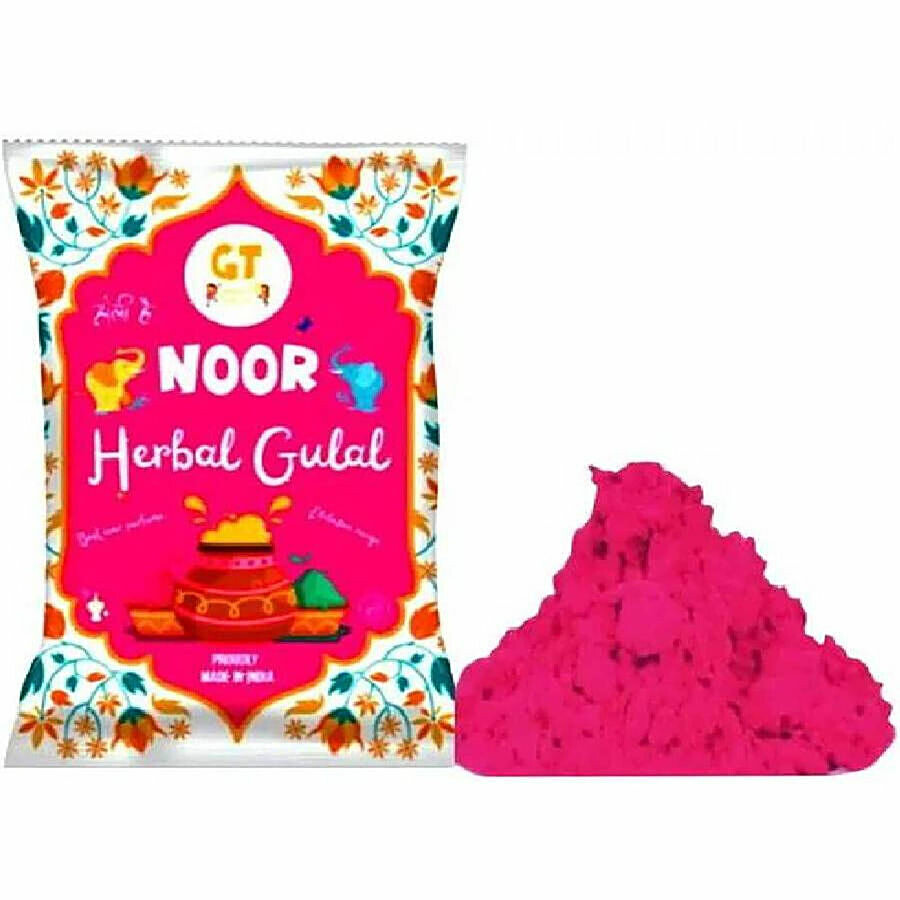 GT Colourful Holi Noor Herbal Gulal - Pink 100 g – view 3