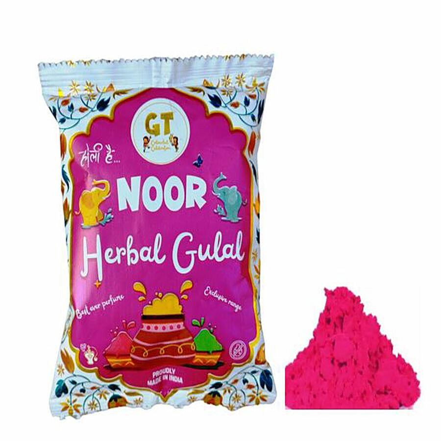 GT Colourful Holi Noor Herbal Gulal - Pink 100 g – view 4