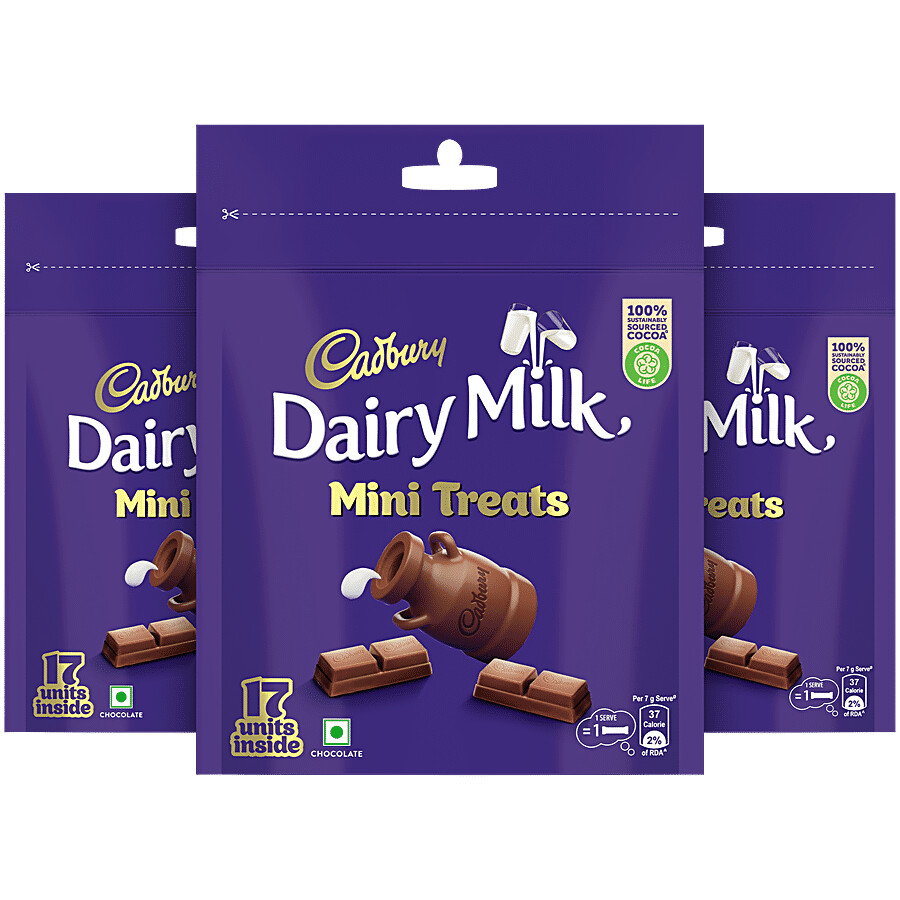 Cadbury Dairy Milk Minis Chocolate Home Treats Pack 3 x 119 g – view 2