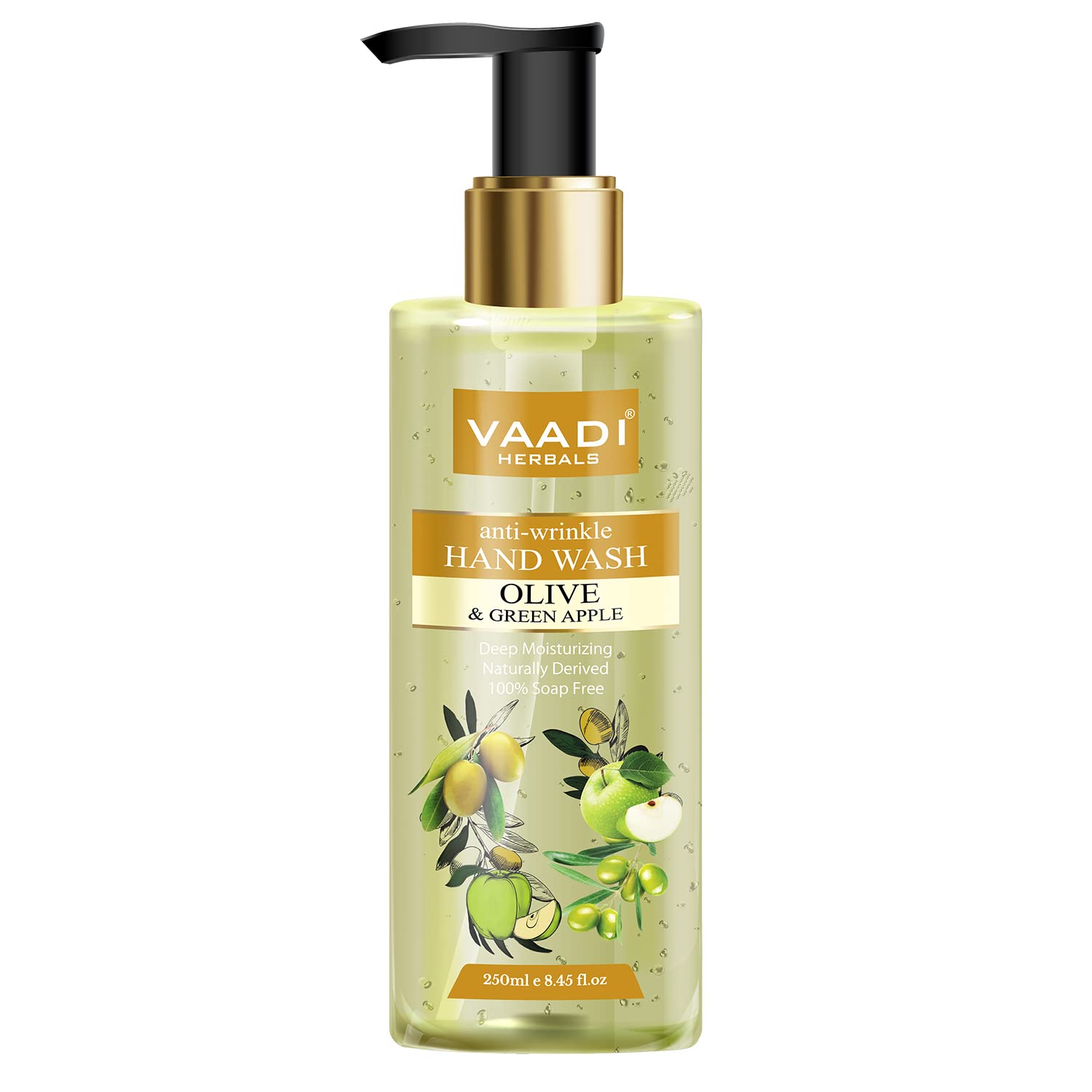 Vaadi Herbals Anti Wrinkle Olive and Green Apple Hand Wash - 250 ml – view 2