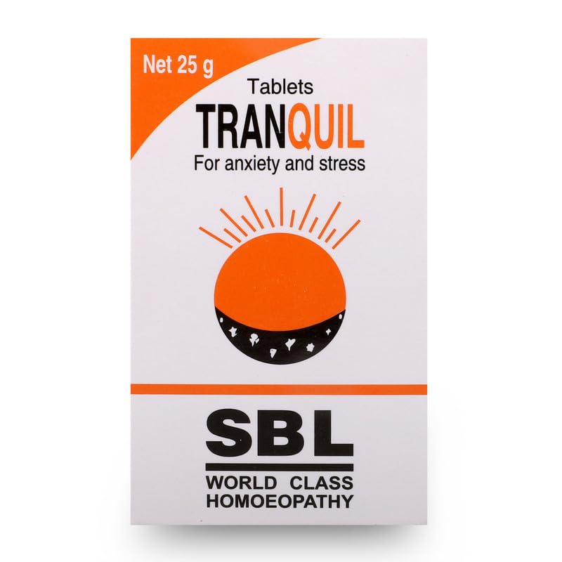 SBL Tranquil 25 GM tablet bottle for stress support
