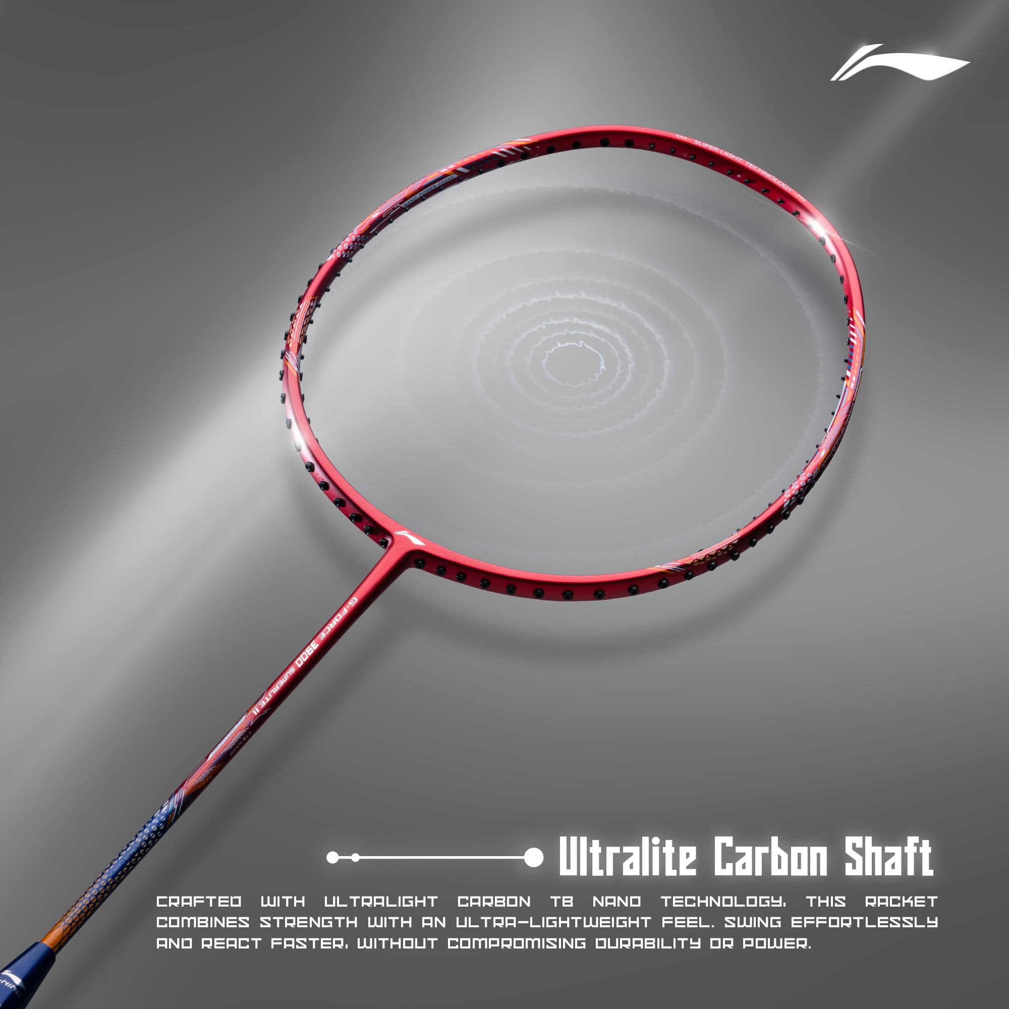 Li-Ning Li-Ning G-Force 3800 II Superlite Unstrung Badminton Racket with Full Cover – view 5