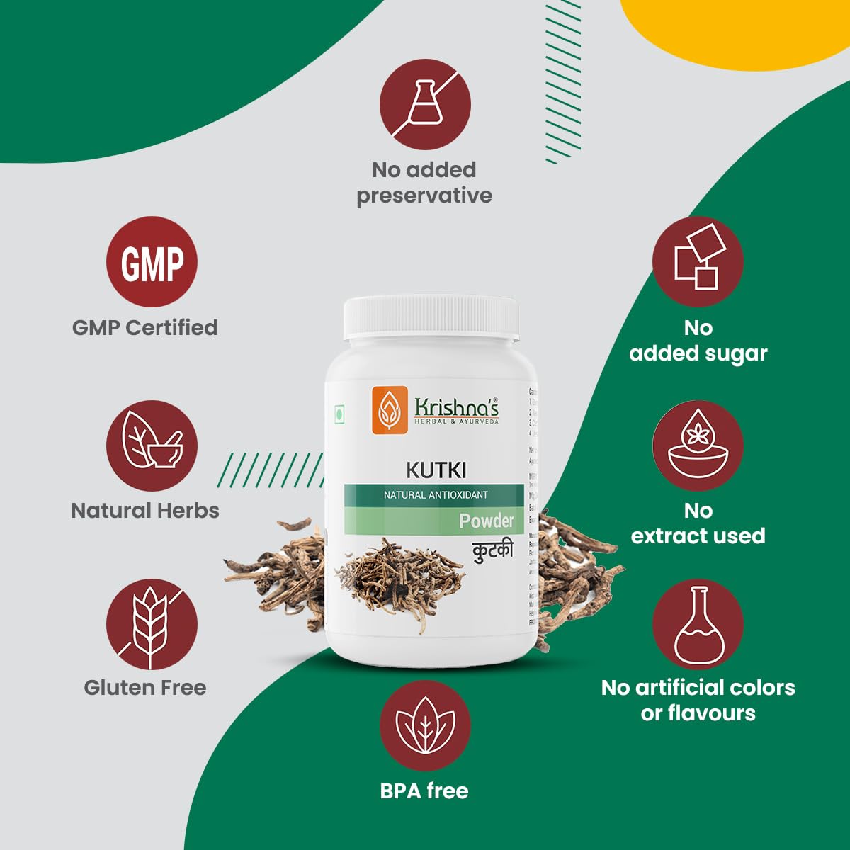 Krishna's Kutki (Picrorhiza kurroa) Powder - 100 g – view 4