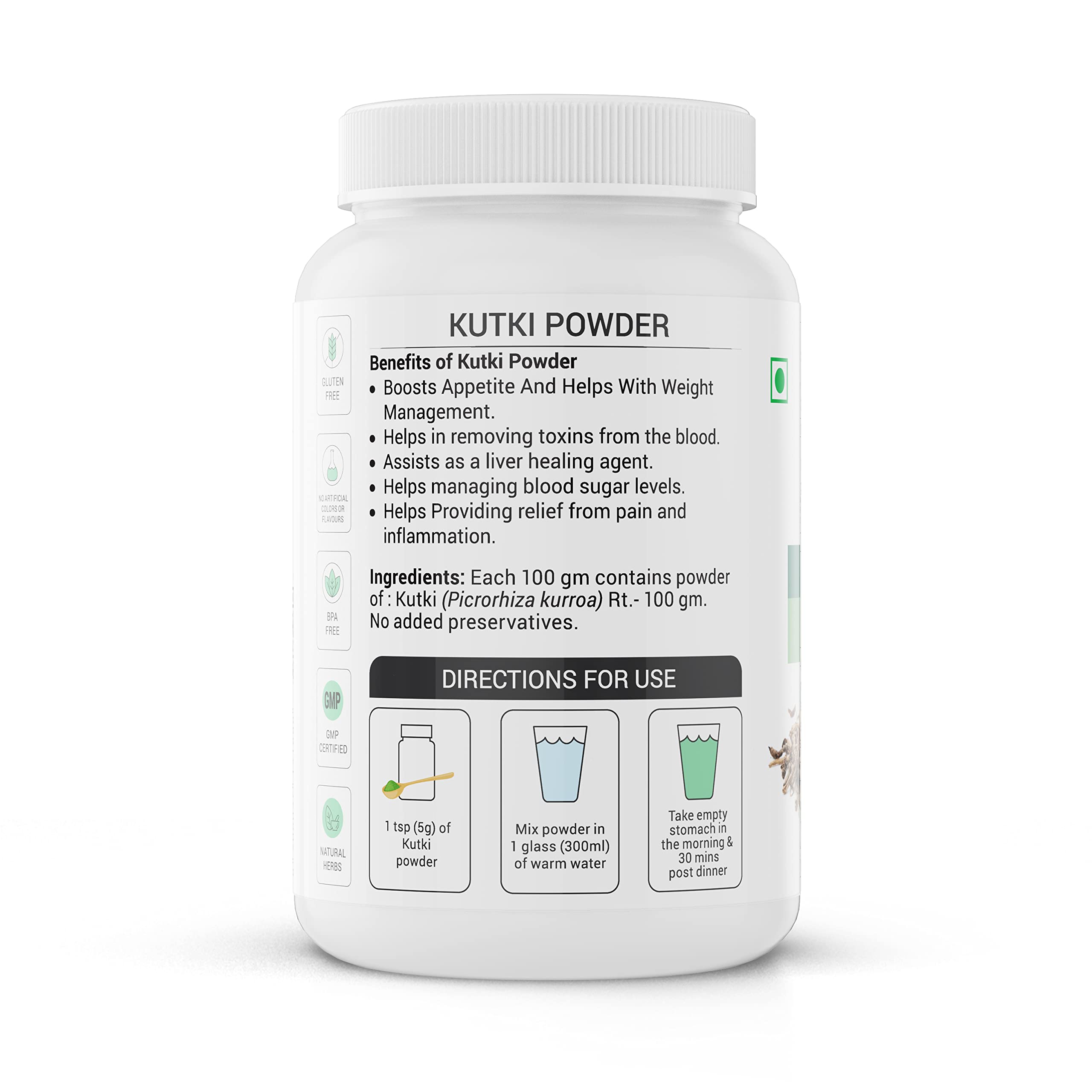 Krishna's Kutki (Picrorhiza kurroa) Powder - 100 g – view 7