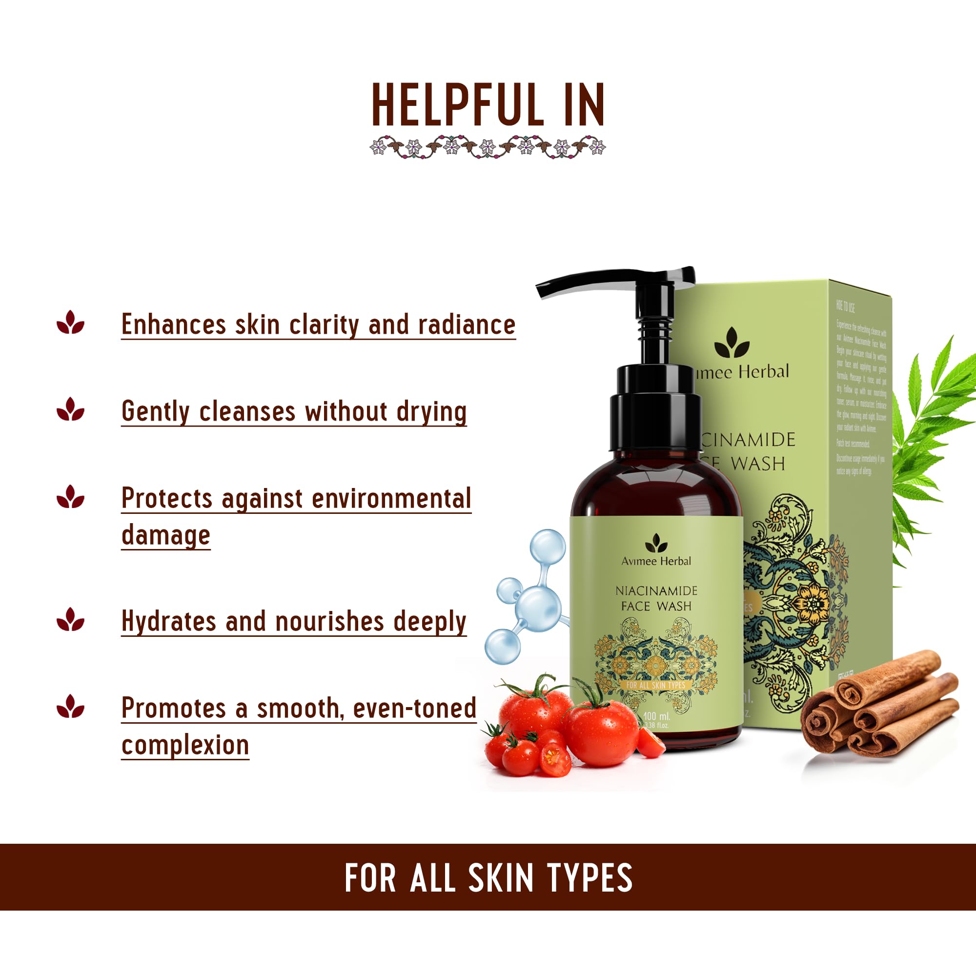 Avimee Herbal Niacinamide Face Wash – view 2