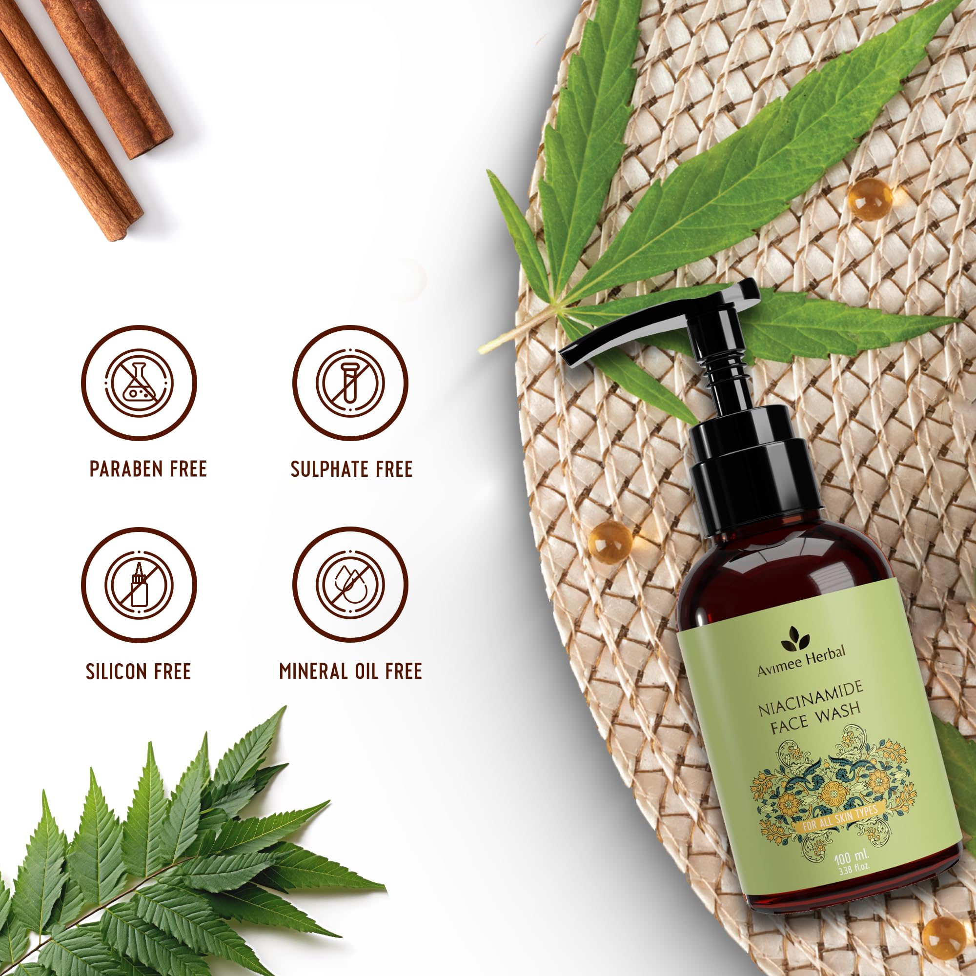 Avimee Herbal Niacinamide Face Wash – view 3