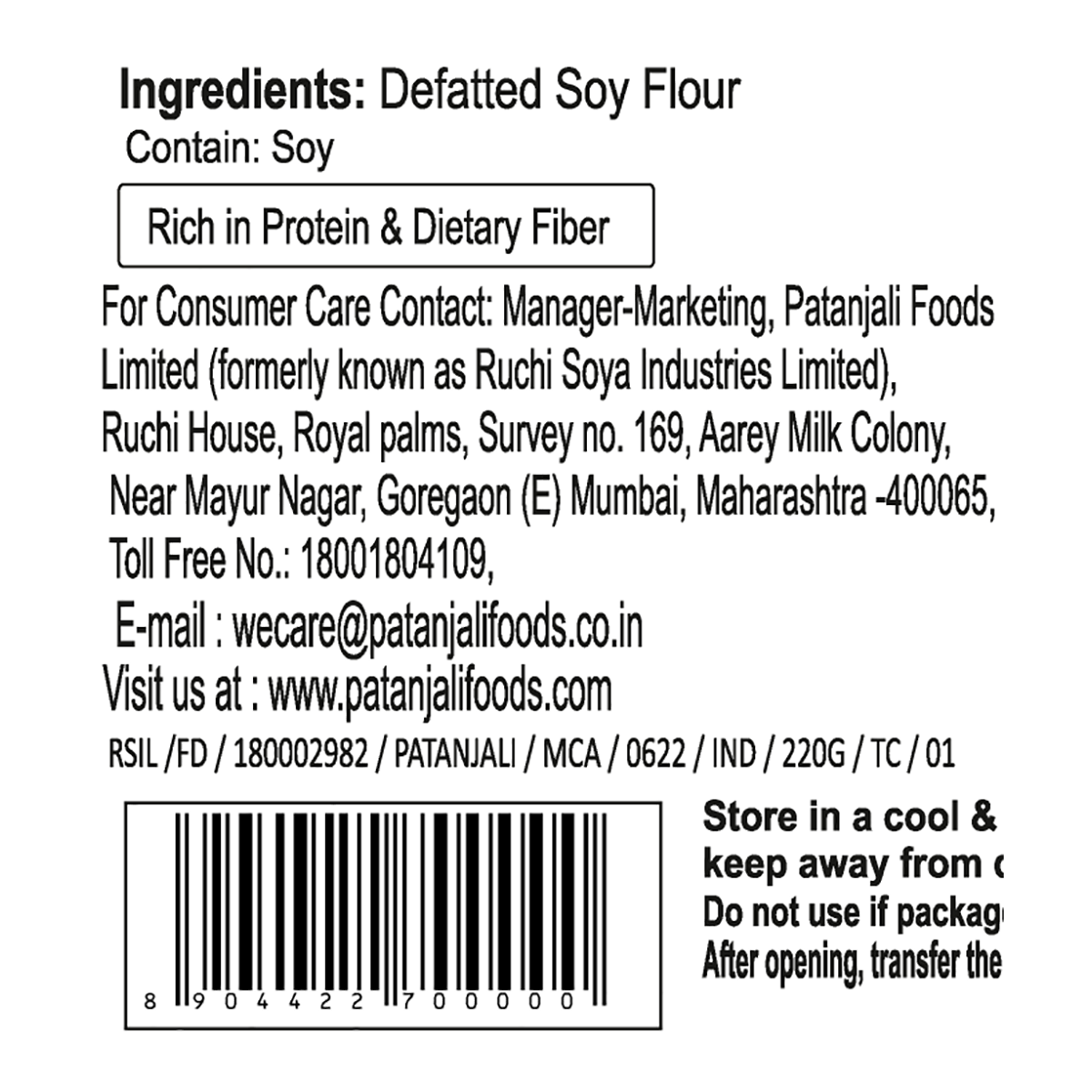 Patanjali Soya Chunks 220 g – view 4
