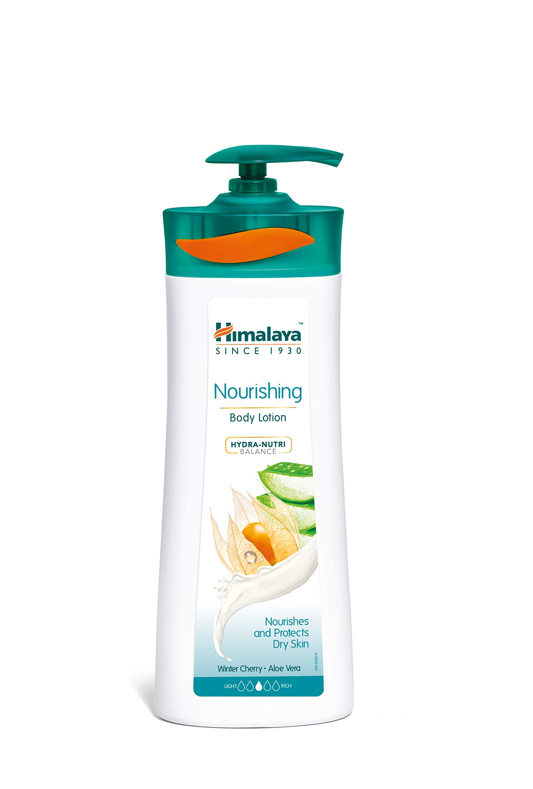Himalaya nourishing body lotion bottle with Winter Cherry and Aloe