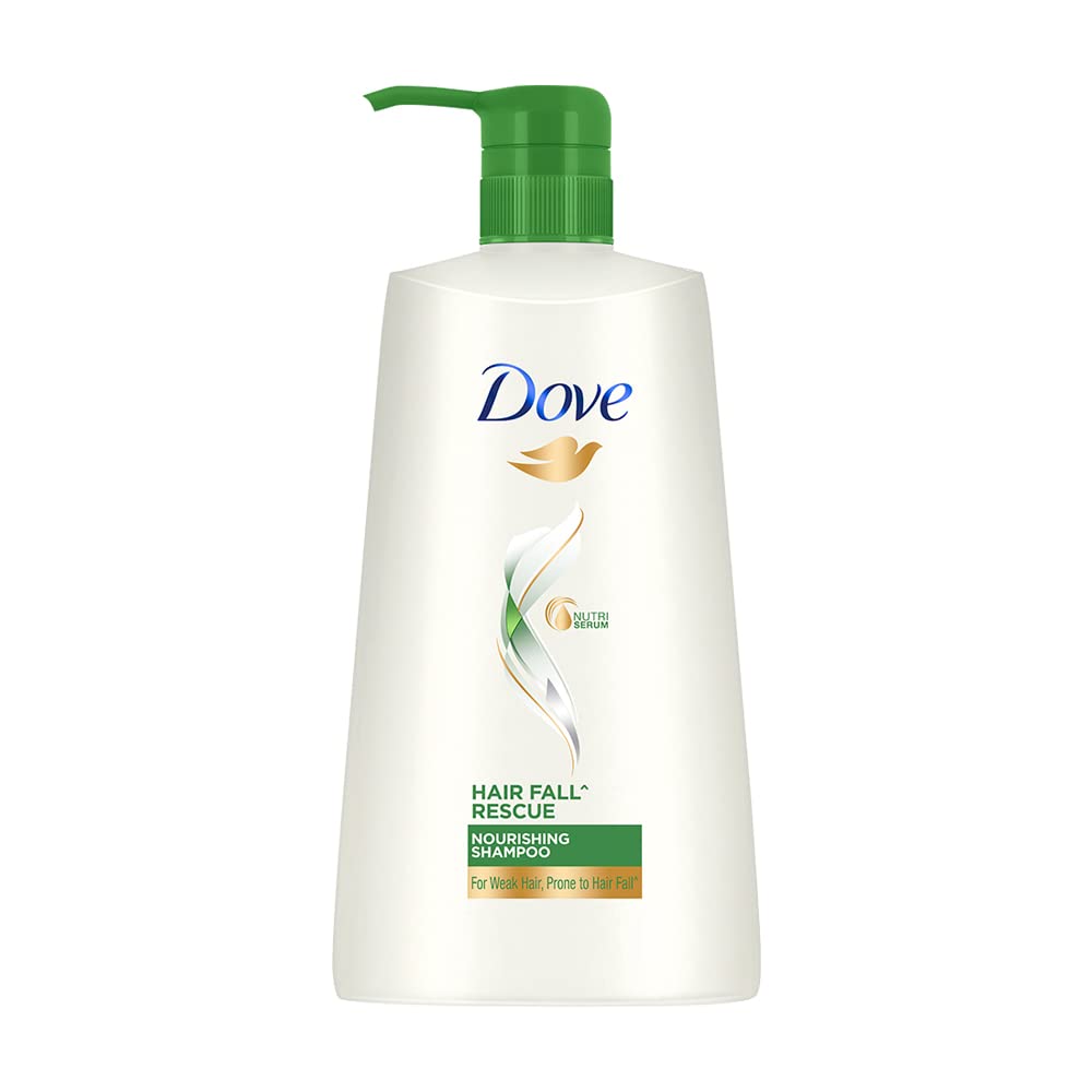 Dove Hair Fall Rescue, Shampoo, 650ml, for Damaged Hair, with Nutrilock Actives, to Reduce Hairfall & Repair, Deep Nourishment to Damaged Hair