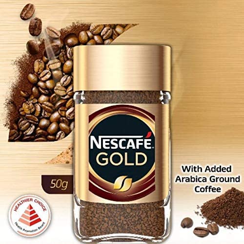 Nescafe Gold Instant Coffee (Imported) Instant Ground Coffee,50G, Glass Bottle – view 4