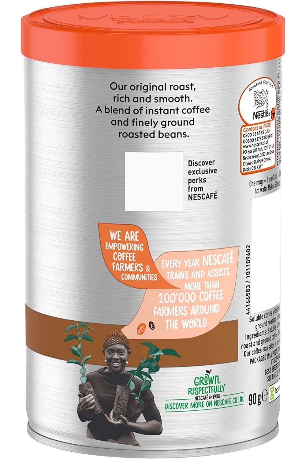 Nestle Nescafe Azera Americano Instant Coffee With Ground Beans, 90g – view 4