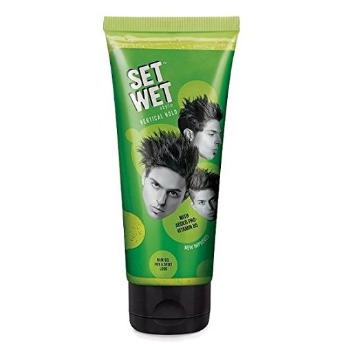 Four 50 ml Set Wet unscented vertical hold hair gel bottles