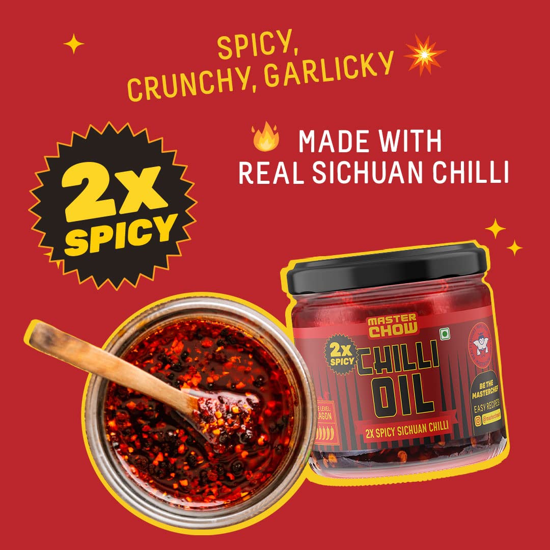 MasterChow 2X Spicy Sichuan Chilli Oil (170 gms) New Launch – view 3