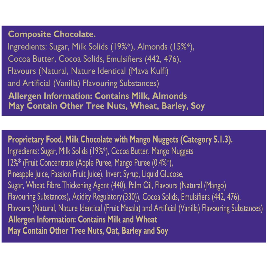 Cadbury Dairy Milk Tangy Mango Madbury (Pack of 6) & Nutty Kulfi Madbury (Pack of 6) Chocolate Bar, 36 g (Pack of 12) – view 2