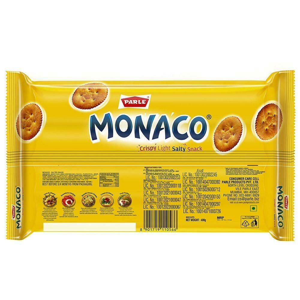 Parle Monaco Classic Regular Salted Biscuits 400 G – view 2