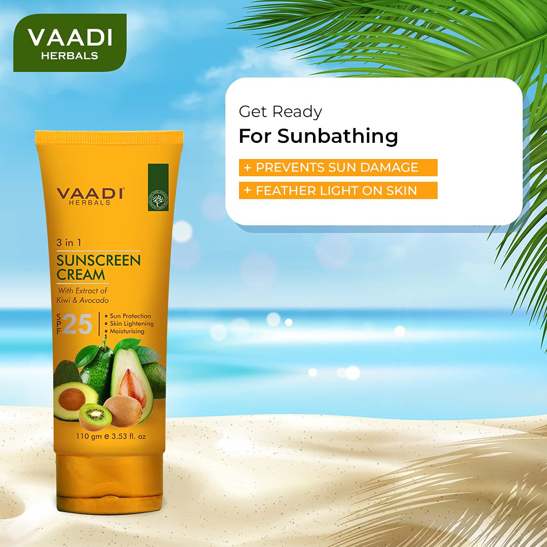 Vaadi Herbals Sunscreen Cream SPF-25, 110g – view 3