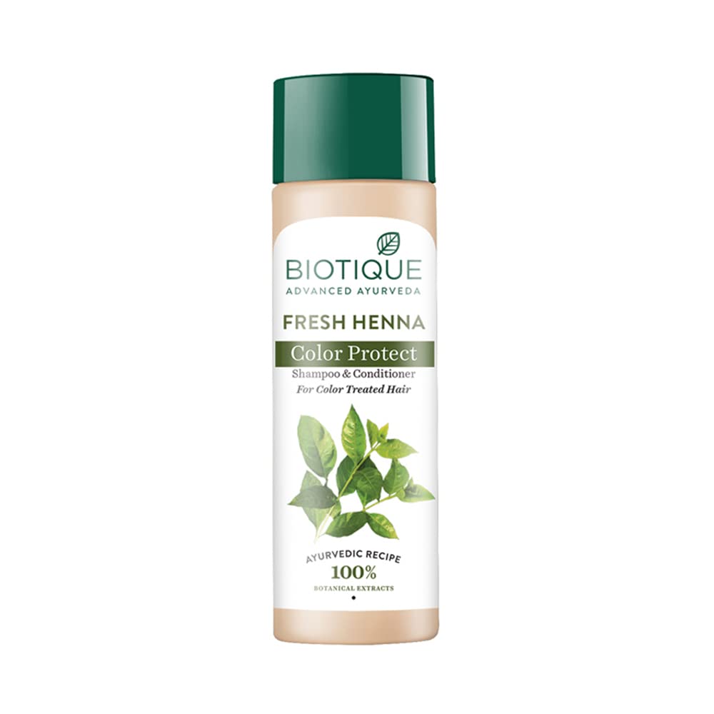Biotique herbal shampoo for color-treated hair in 190 ml bottle