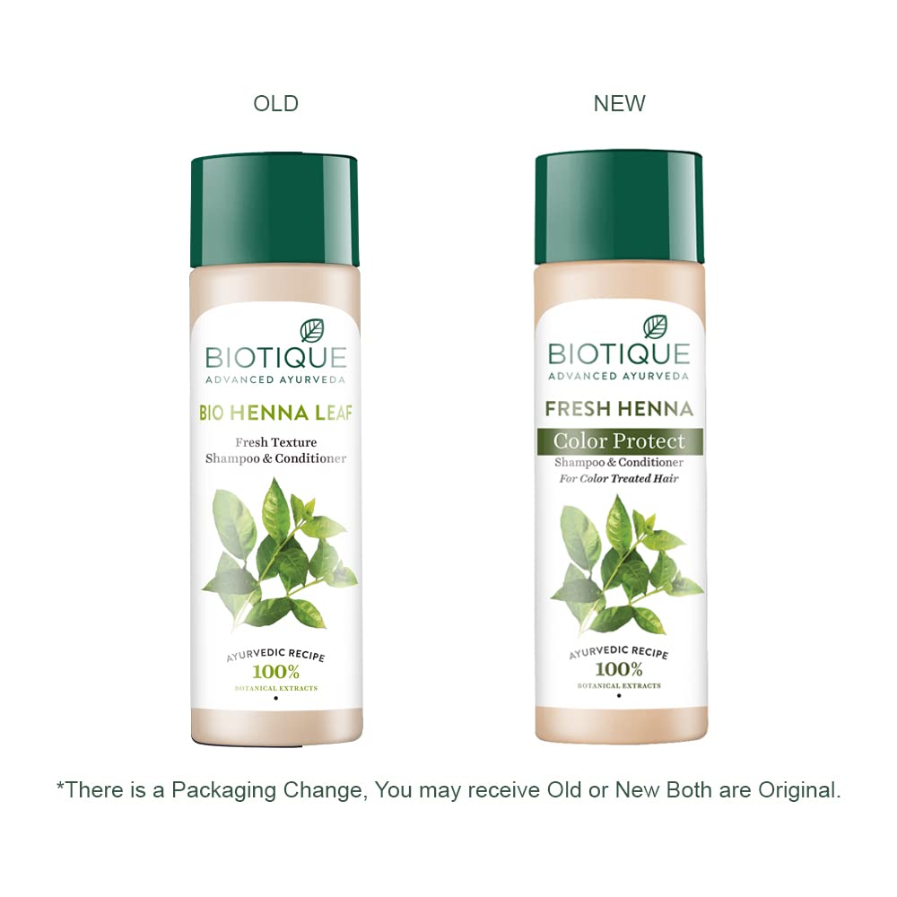 Biotique Fresh Henna Color Protect Shampoo & Conditioner For Color Treated Hair, 190 ML – view 3