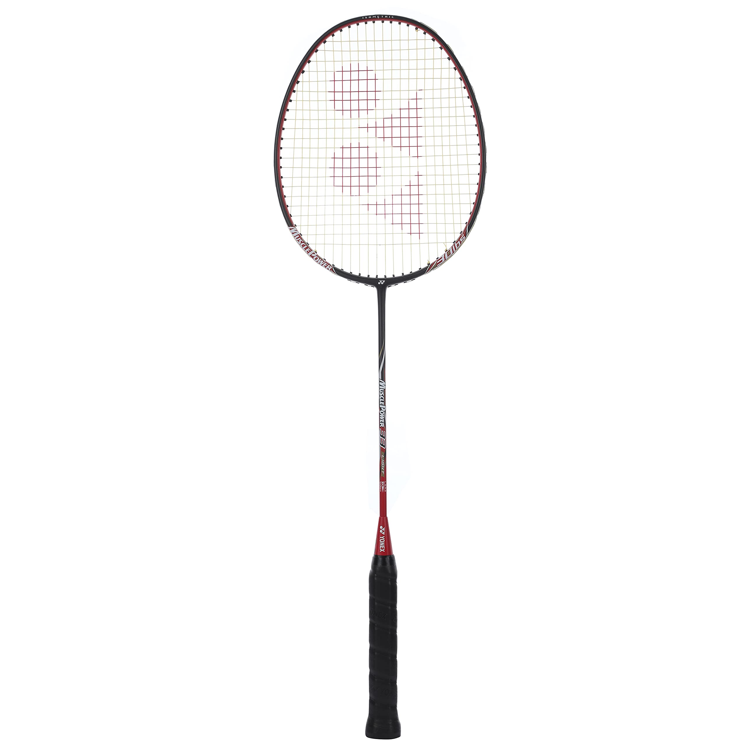 Black and red YONEX Muscle Power 33 Light badminton racquet