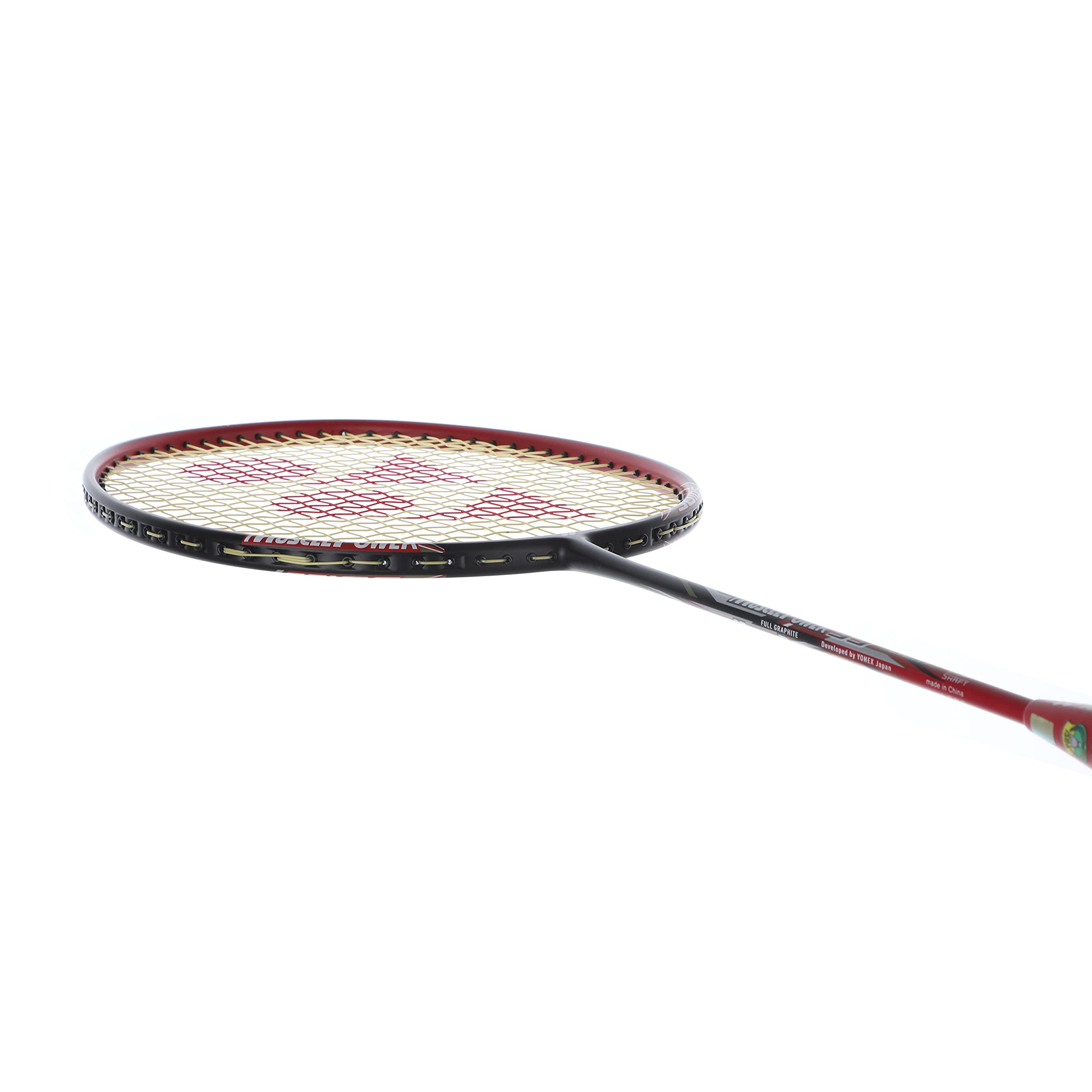 YONEX Muscle Power 33 Light Graphite Badminton Racquet, Black Red – view 2