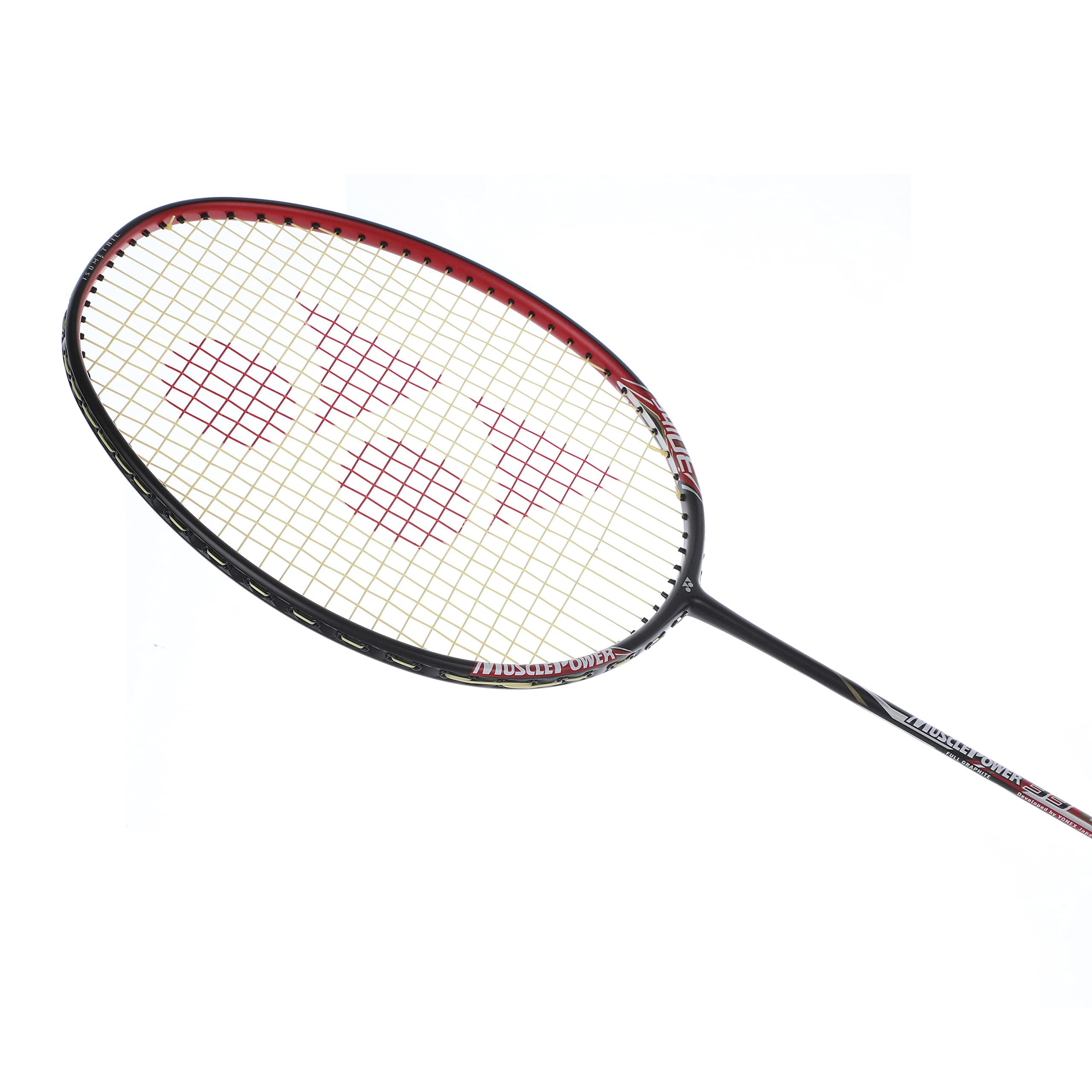 YONEX Muscle Power 33 Light Graphite Badminton Racquet, Black Red – view 3