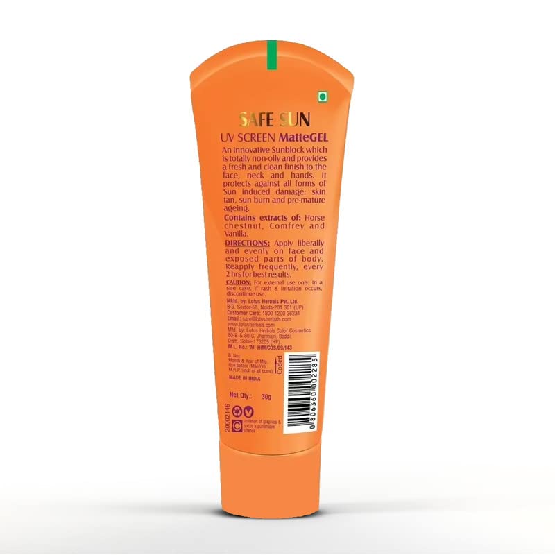 Lotus Herbals Safe Sun Uv Screen Matte Gel Spf 50 – view 2
