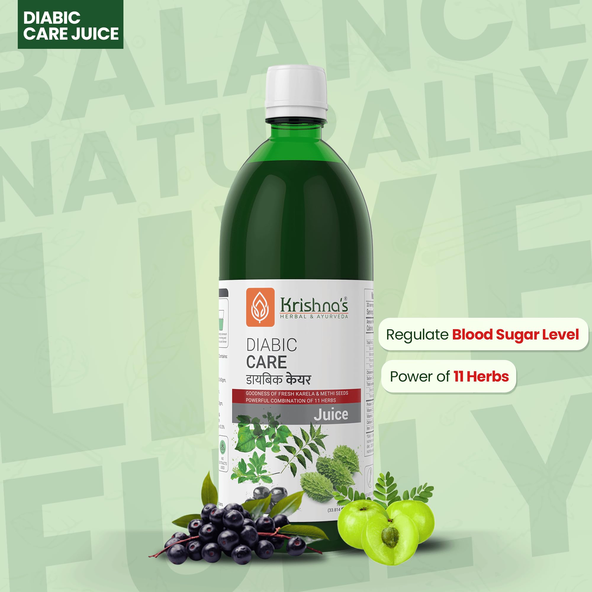 Krishna's Diabic Care Juice - 1000 ml – view 6