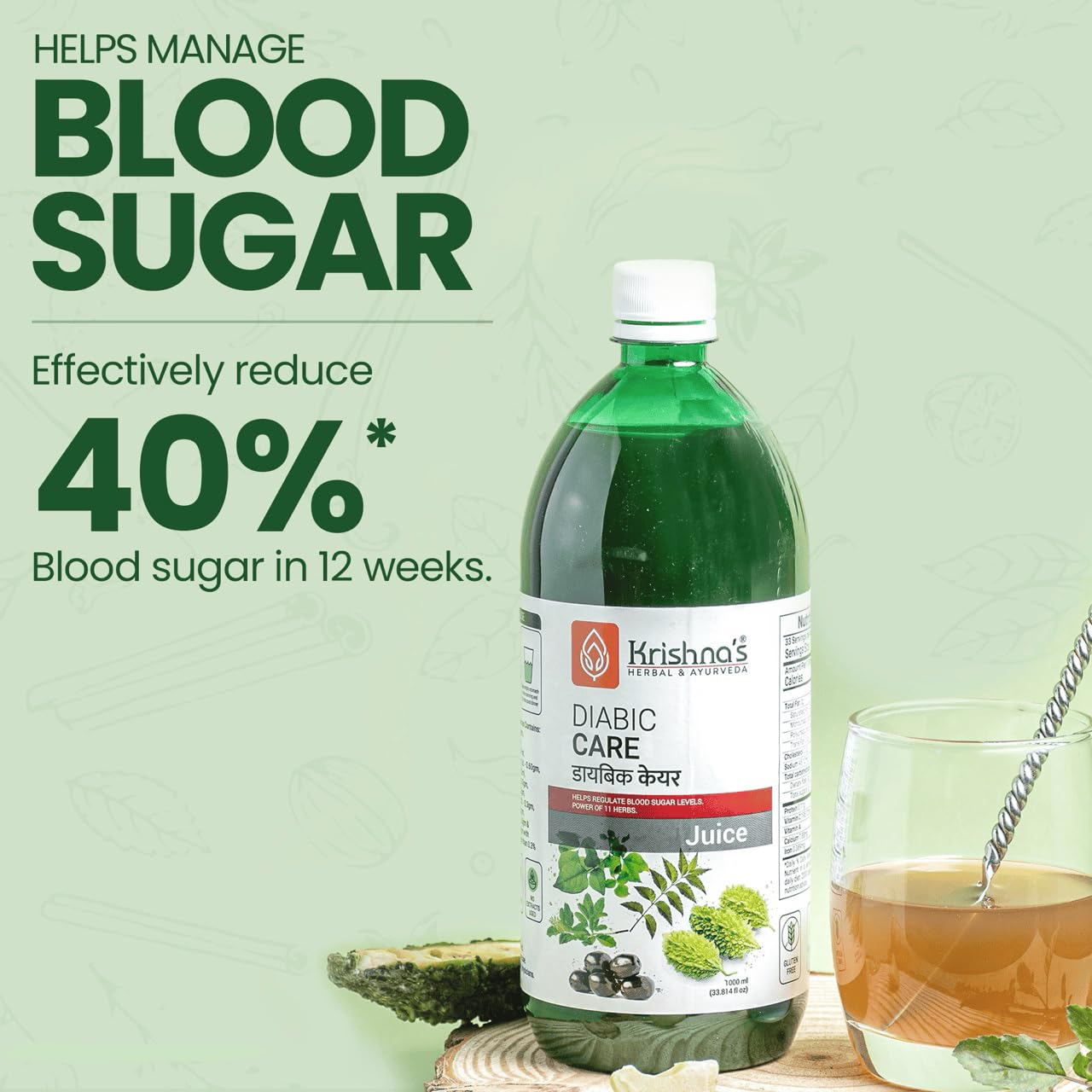 Krishna's Diabic Care Juice - 1000 ml – view 8