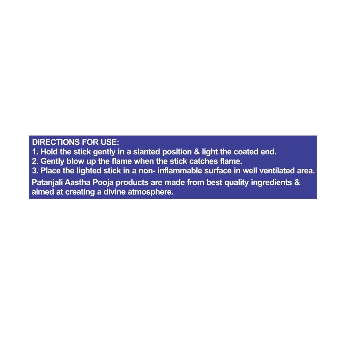 Aastha Agarbatti Shanti 25 g – view 3