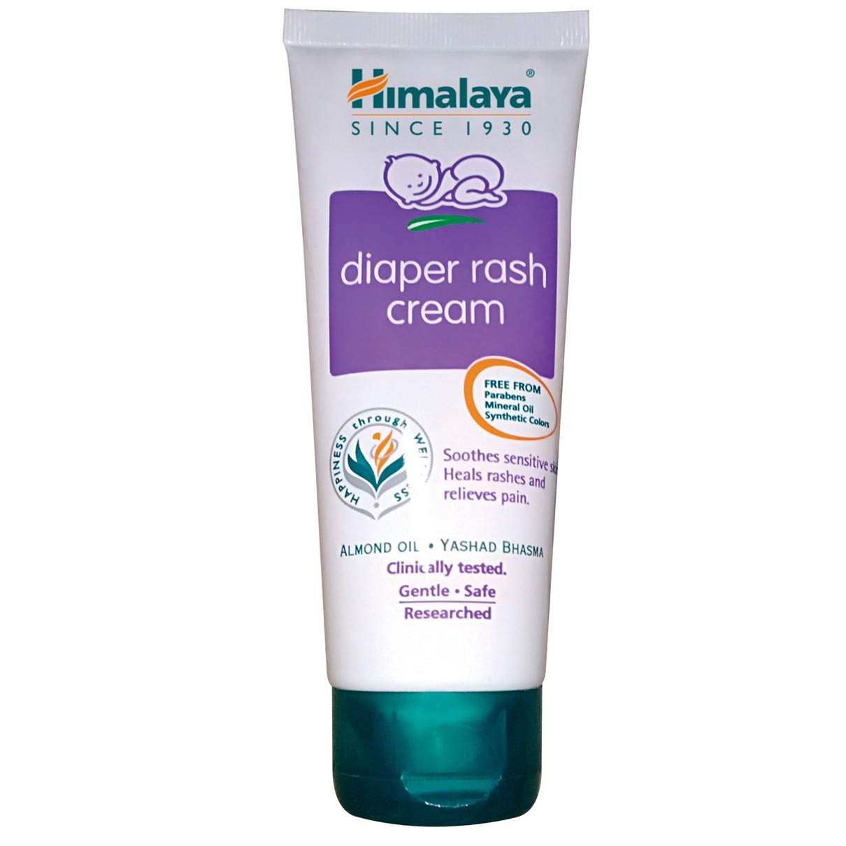 Himalaya baby diaper rash cream 100g tube front pack shot