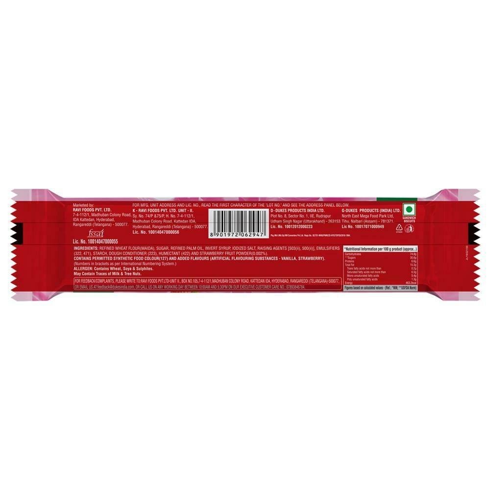 Dukes Creme 4 Fun Strawberry Cream Biscuits 150 G – view 2