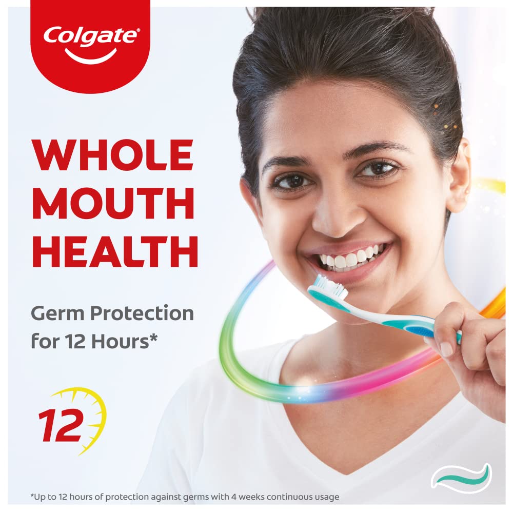 Colgate Total Whole Mouth Health, Antibacterial Toothpaste, 120gm + 120gm (Advanced Health, Saver Pack) and Colgate Active Salt Toothpaste, 300g (Saver Pack) – view 6