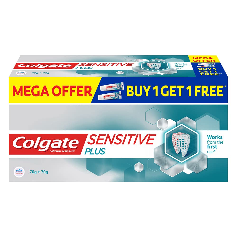 Colgate Gentle Enamel Ultra Soft Bristles Manual Toothbrush for adults, 4 Pcs & Colgate Sensitive Plus Toothpaste, With Pro Argin Formula for Sensitivity Relief, 70gm (Buy 1 Get 1 Free) – view 5