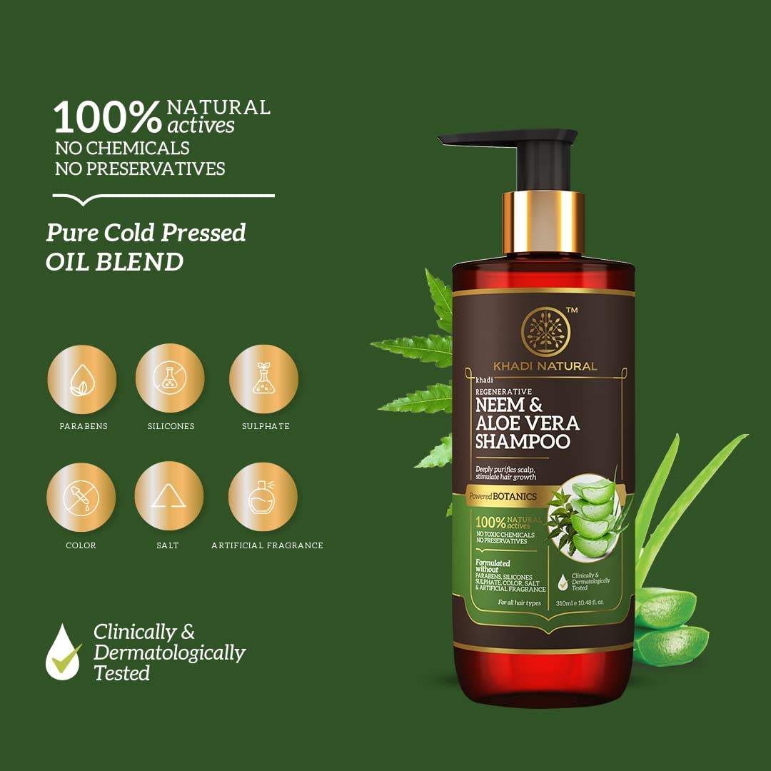 Khadi Natural Neem & Aloevera Shampoo – view 3