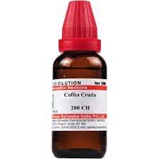 Pack of two Coffea Cruda 200 CH 30 ml bottles