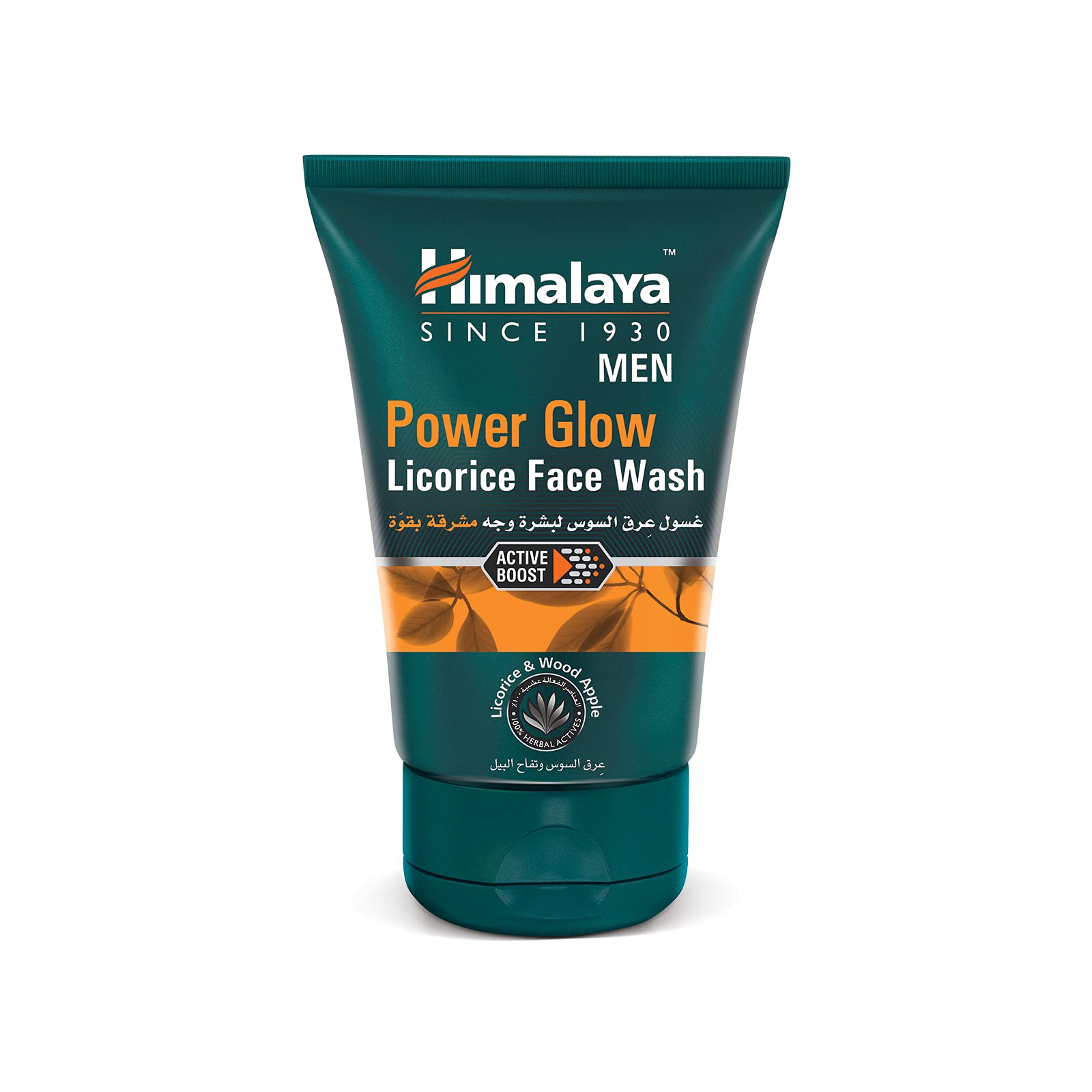 Front view of Himalaya Men Licorice Face Wash tube