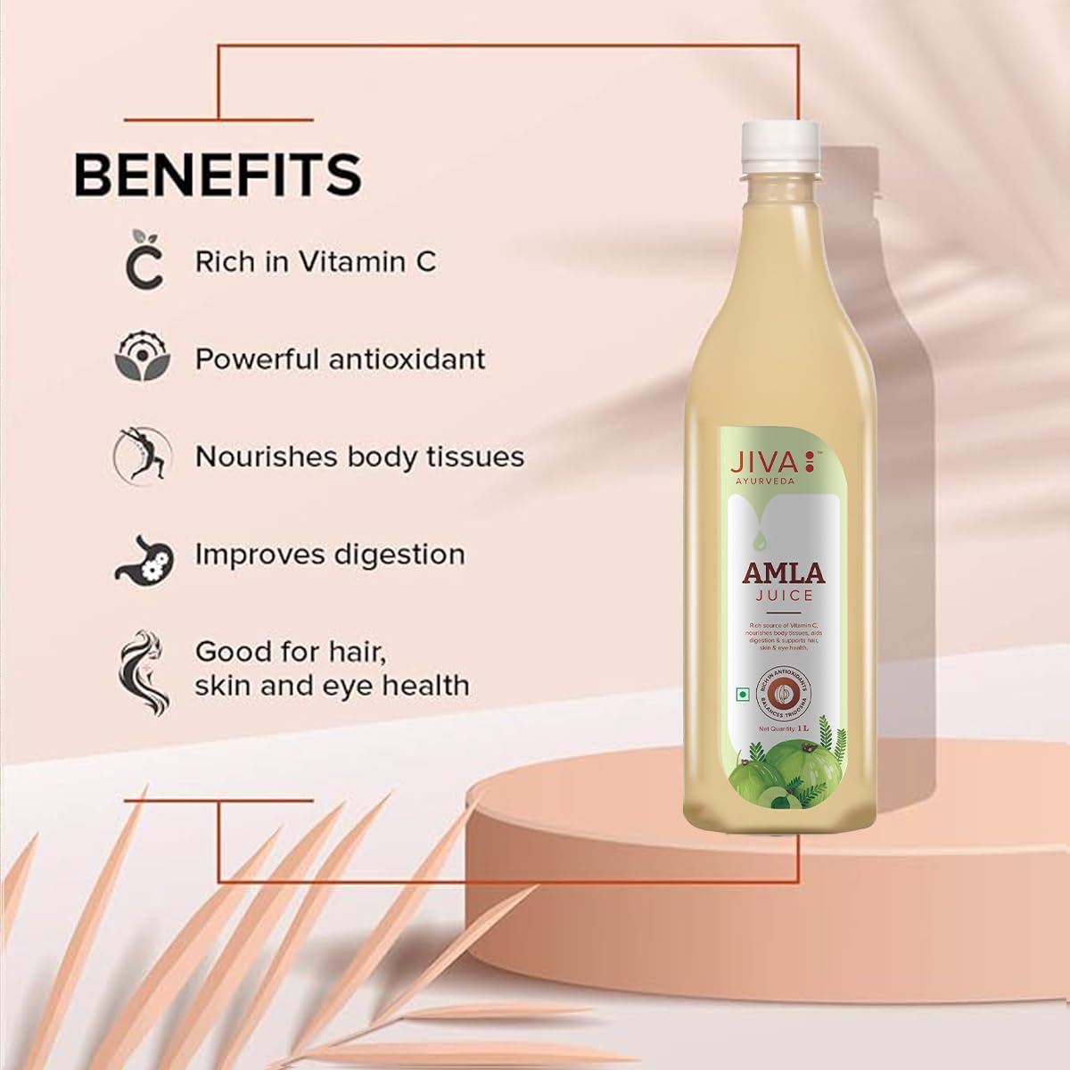 Jiva Amla Juice - 1L(Pack of 2) – view 2