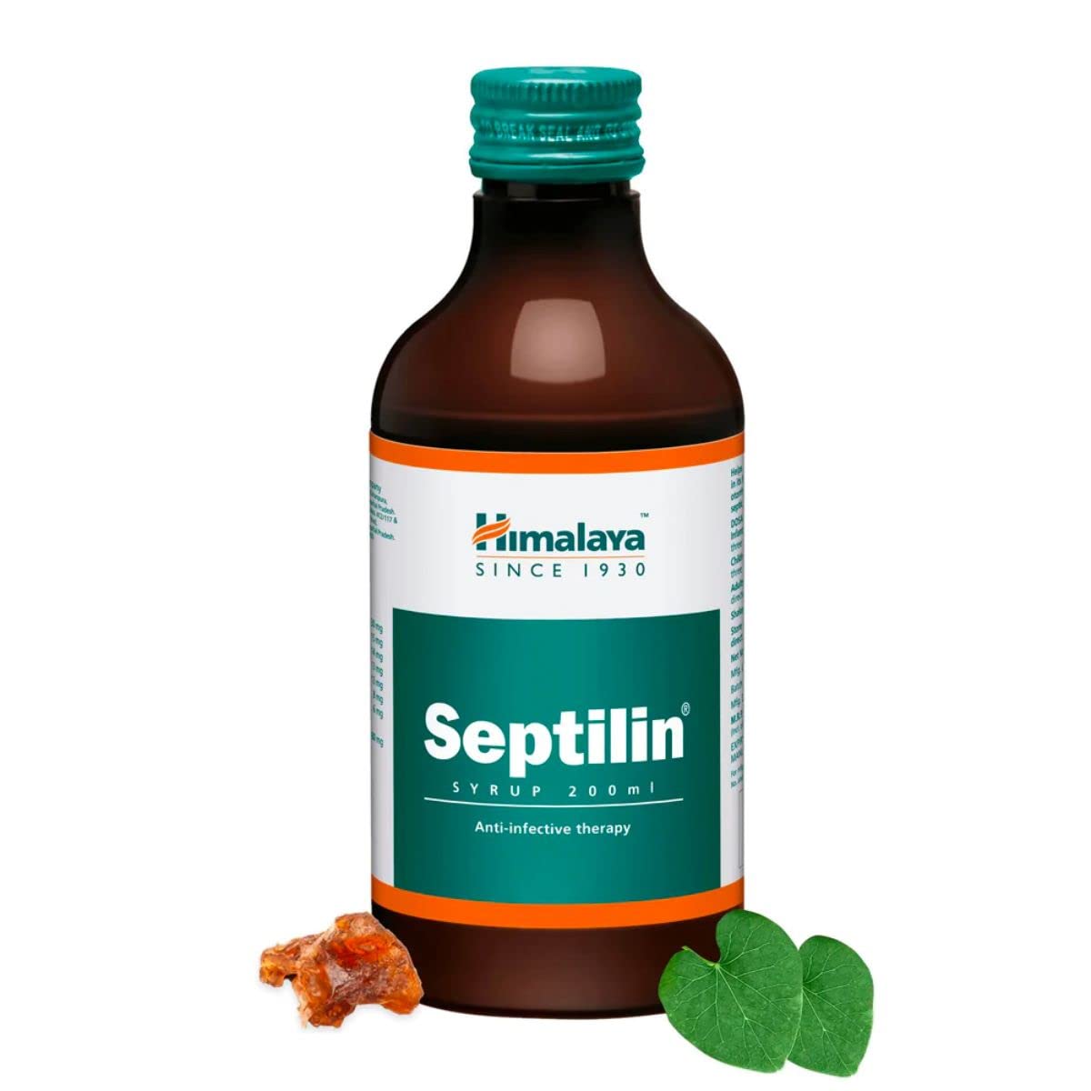 Bottle of Himalaya Septilin herbal immune support syrup